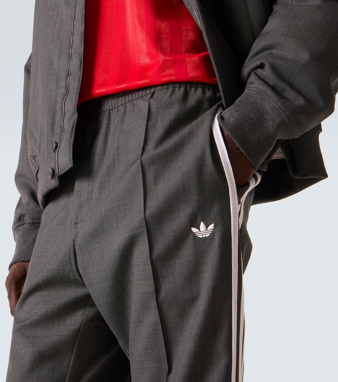 X Wales Bonner Schlaghose aus einem Wollgemisch | Adidas