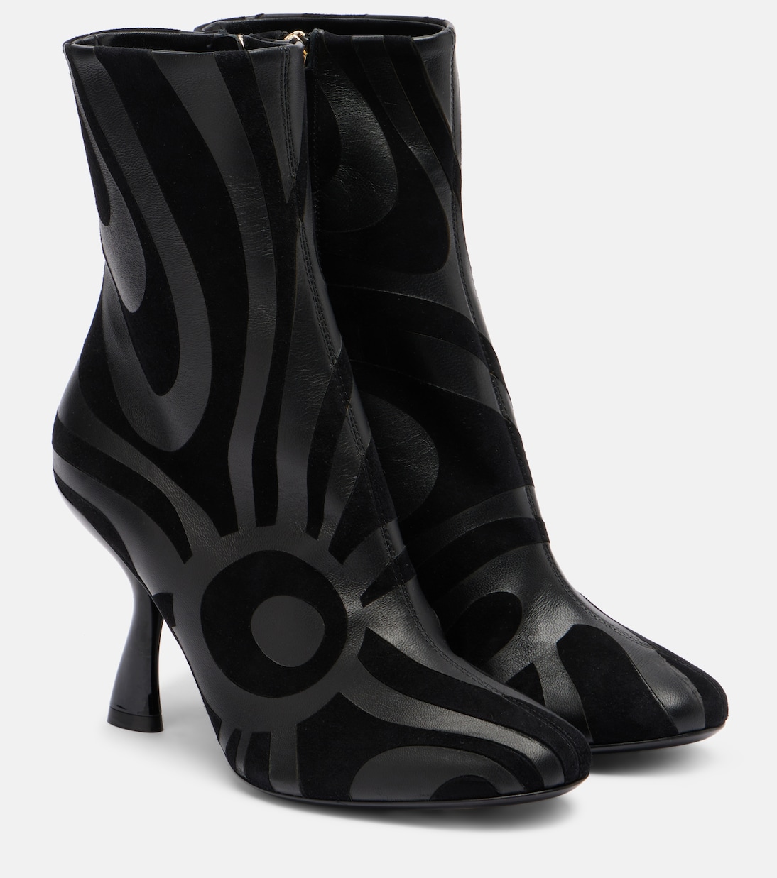Ankle Boots Marmo aus Leder mit Veloursleder | Pucci