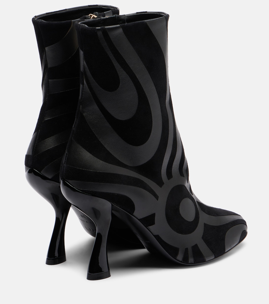 Ankle Boots Marmo aus Leder mit Veloursleder | Pucci