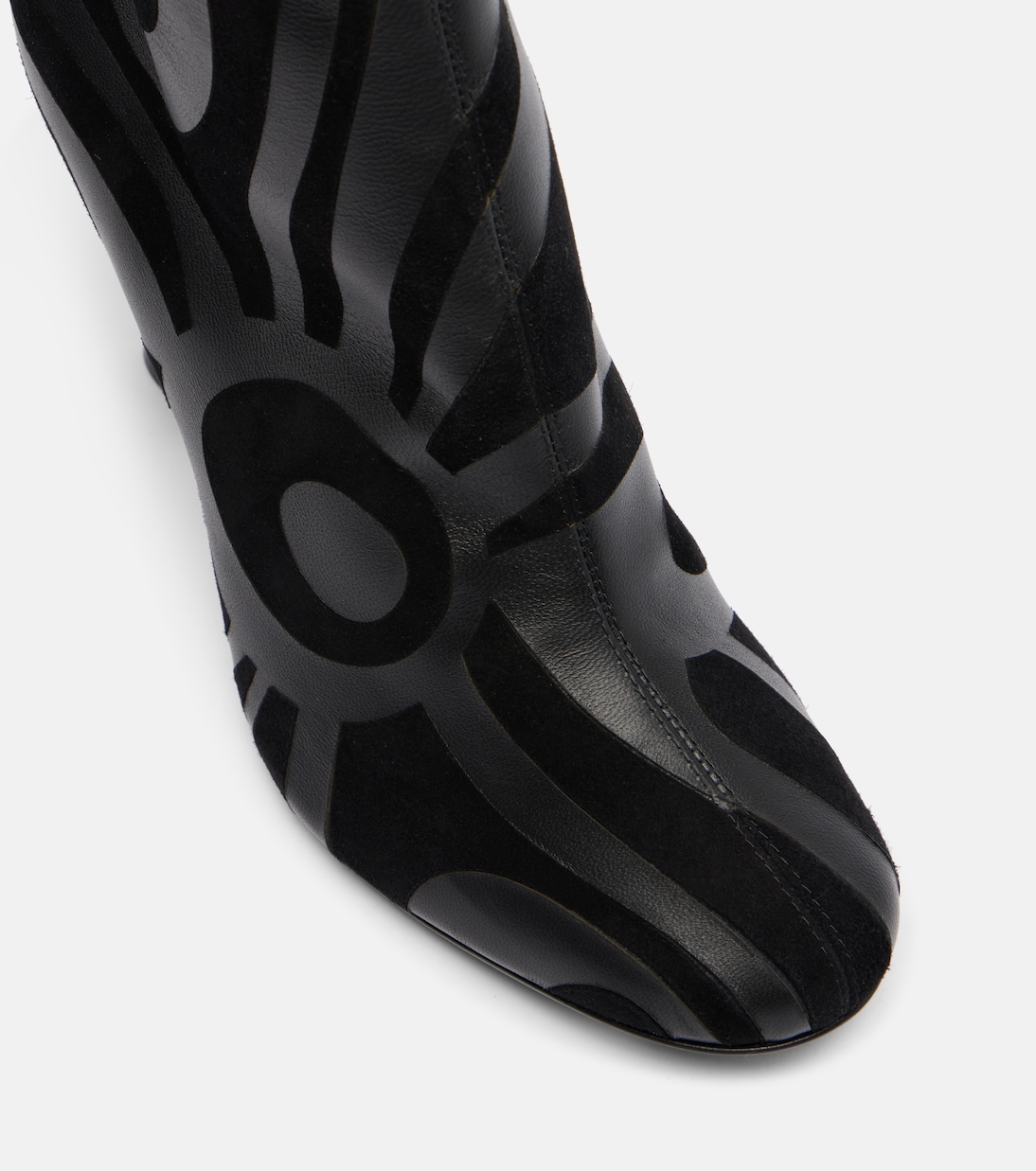 Ankle Boots Marmo aus Leder mit Veloursleder | Pucci