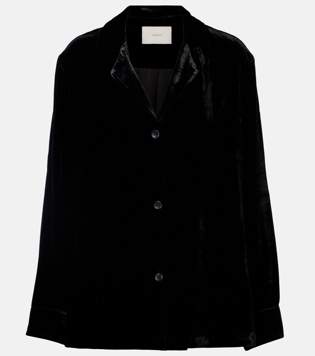 Calabasas velvet shirt | Asceno