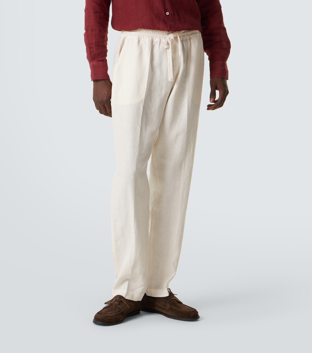 Bonifacio linen tapered pants | Fedeli