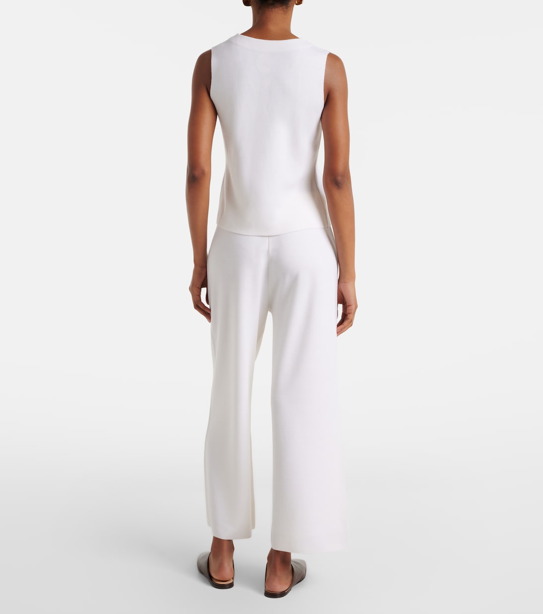 Virgin wool wide-leg pants | Jardin des Orangers