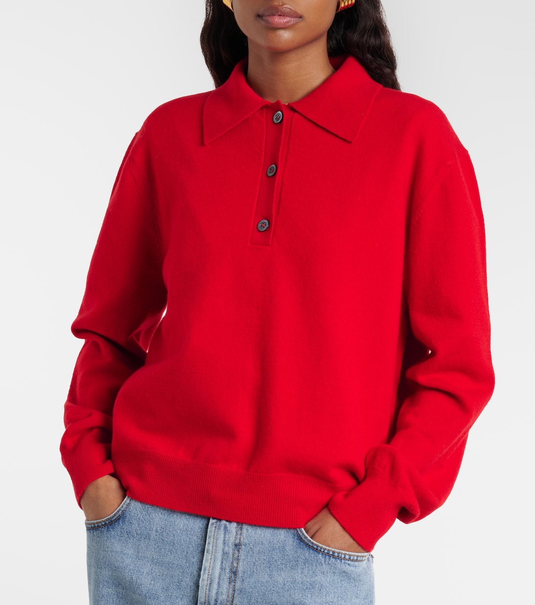 Wool and cashmere polo sweater | Róhe