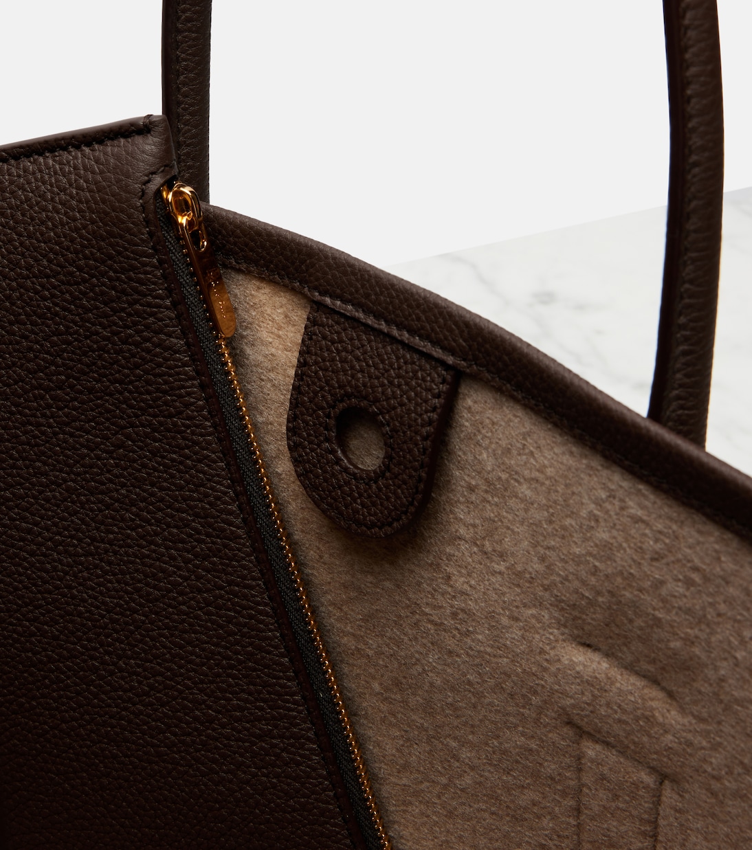 Ghiera Small leather shopper | Loro Piana