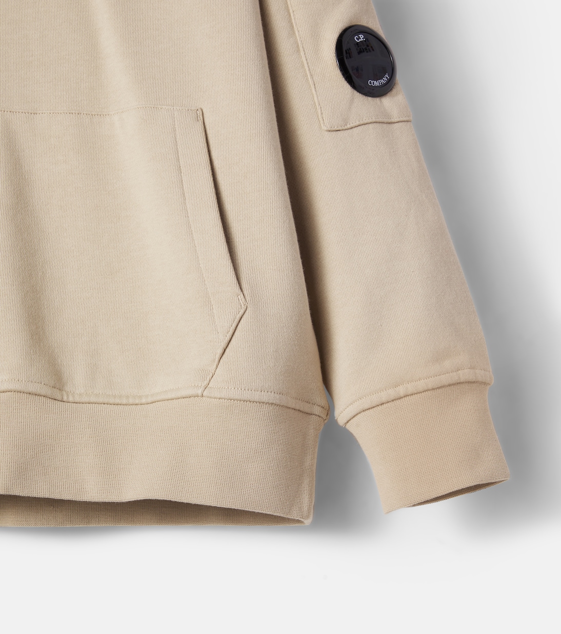 Sweat-shirt à capuche Lens en coton | C.P. Company Kids