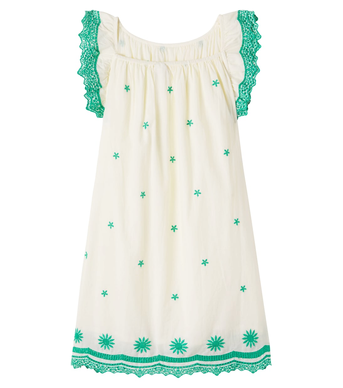 Embroidered cotton dress | Bonton
