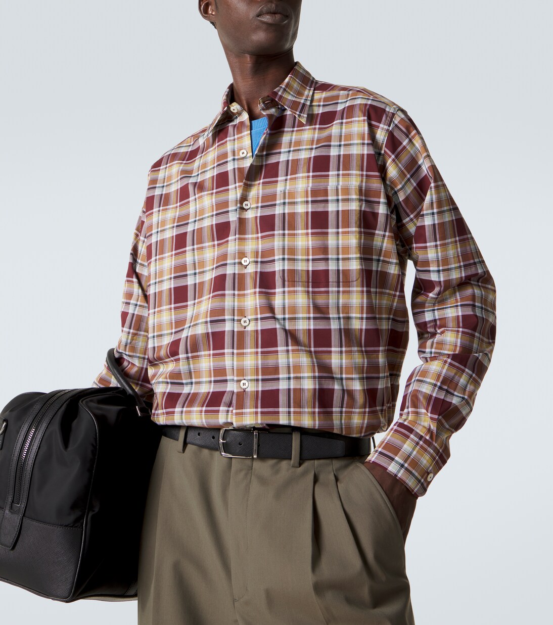 Plaid cotton shirt | Prada