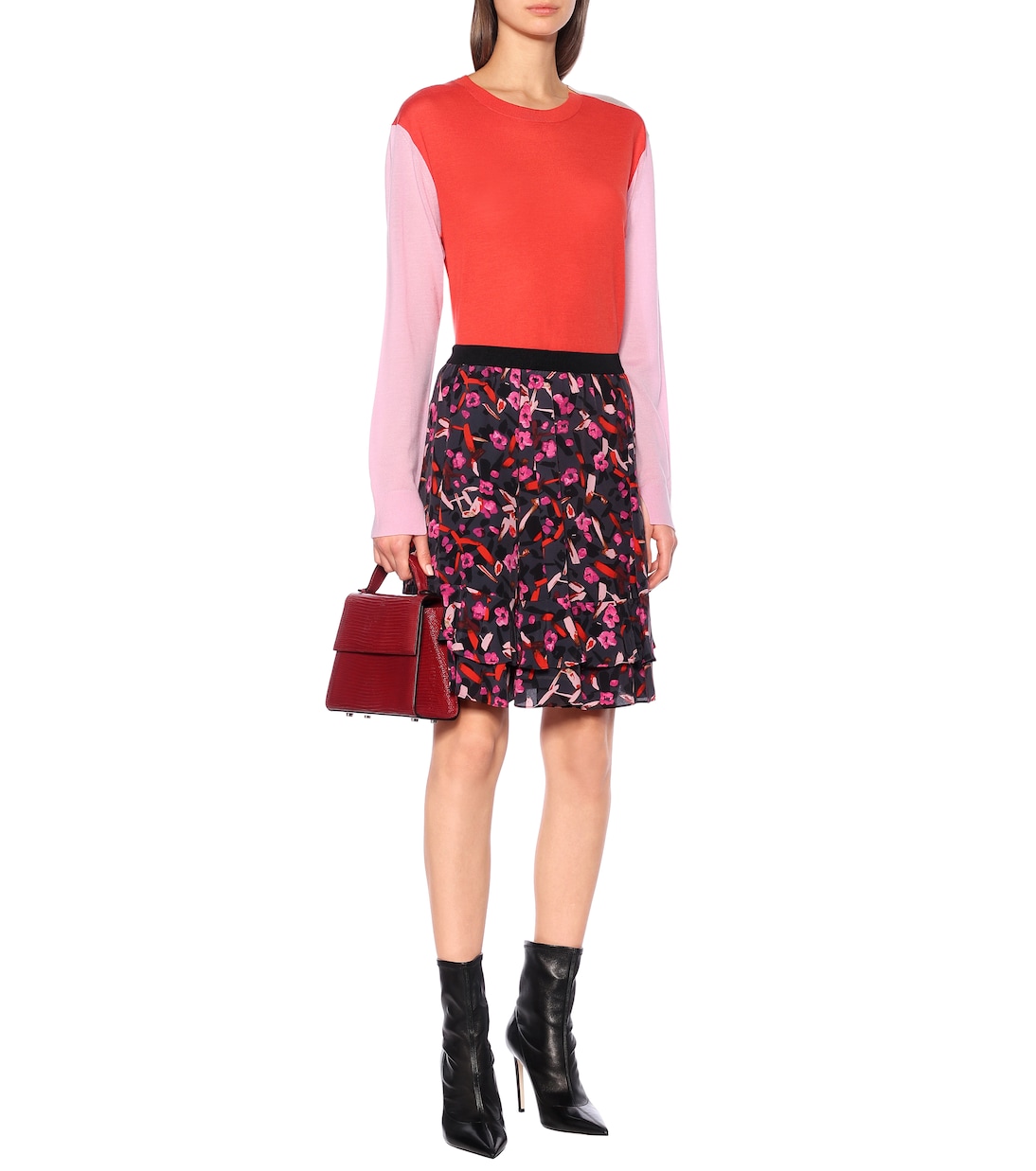 Gonna Abstract Flowering in misto seta | Dorothee Schumacher