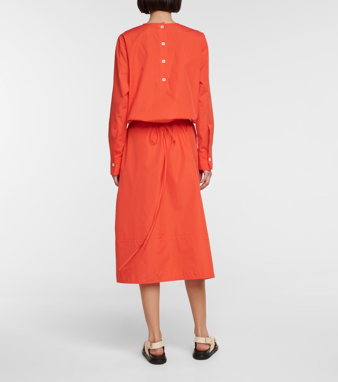 Cotton poplin midi dress | Marni