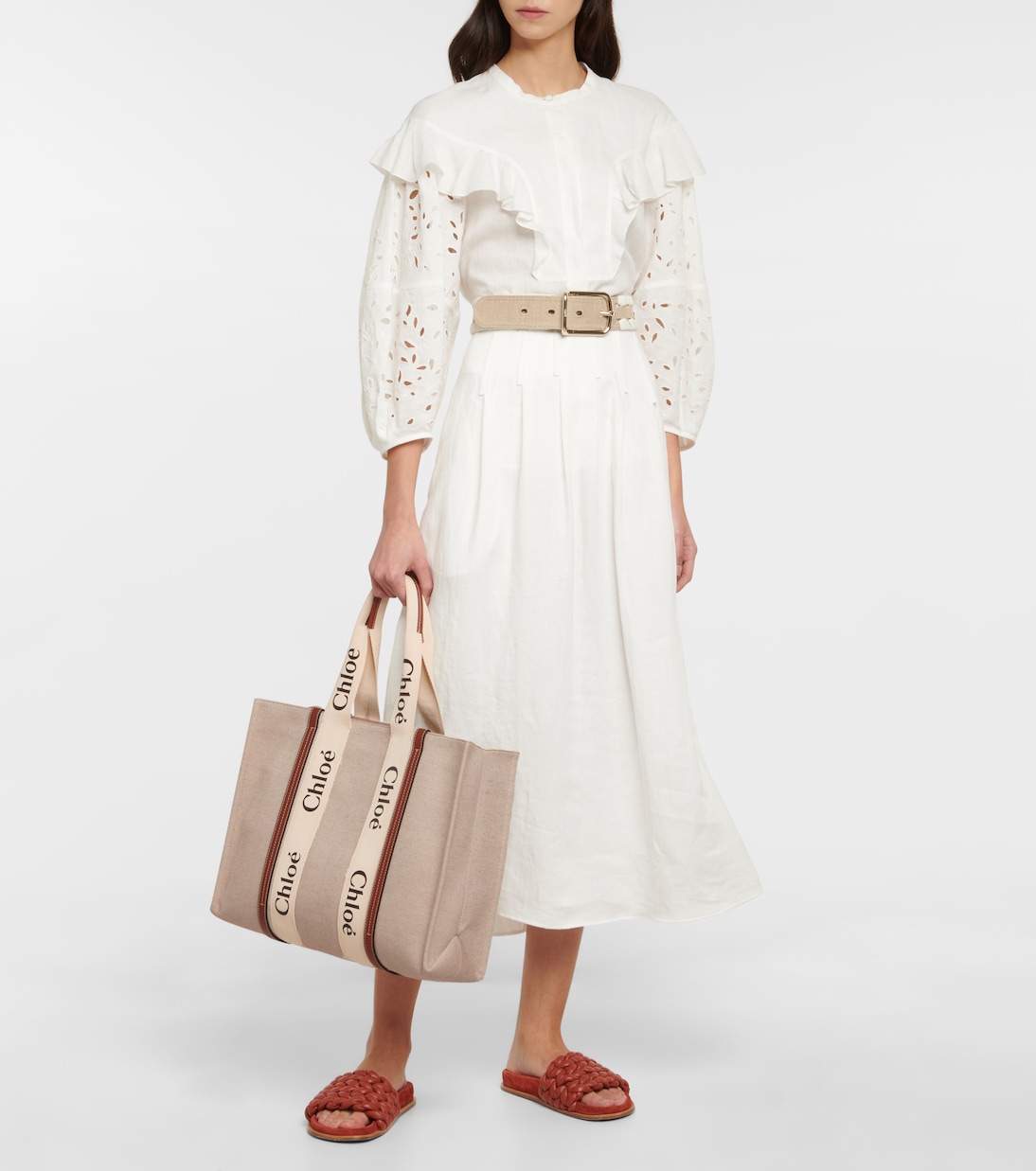 Woody Large canvas tote | Chloé