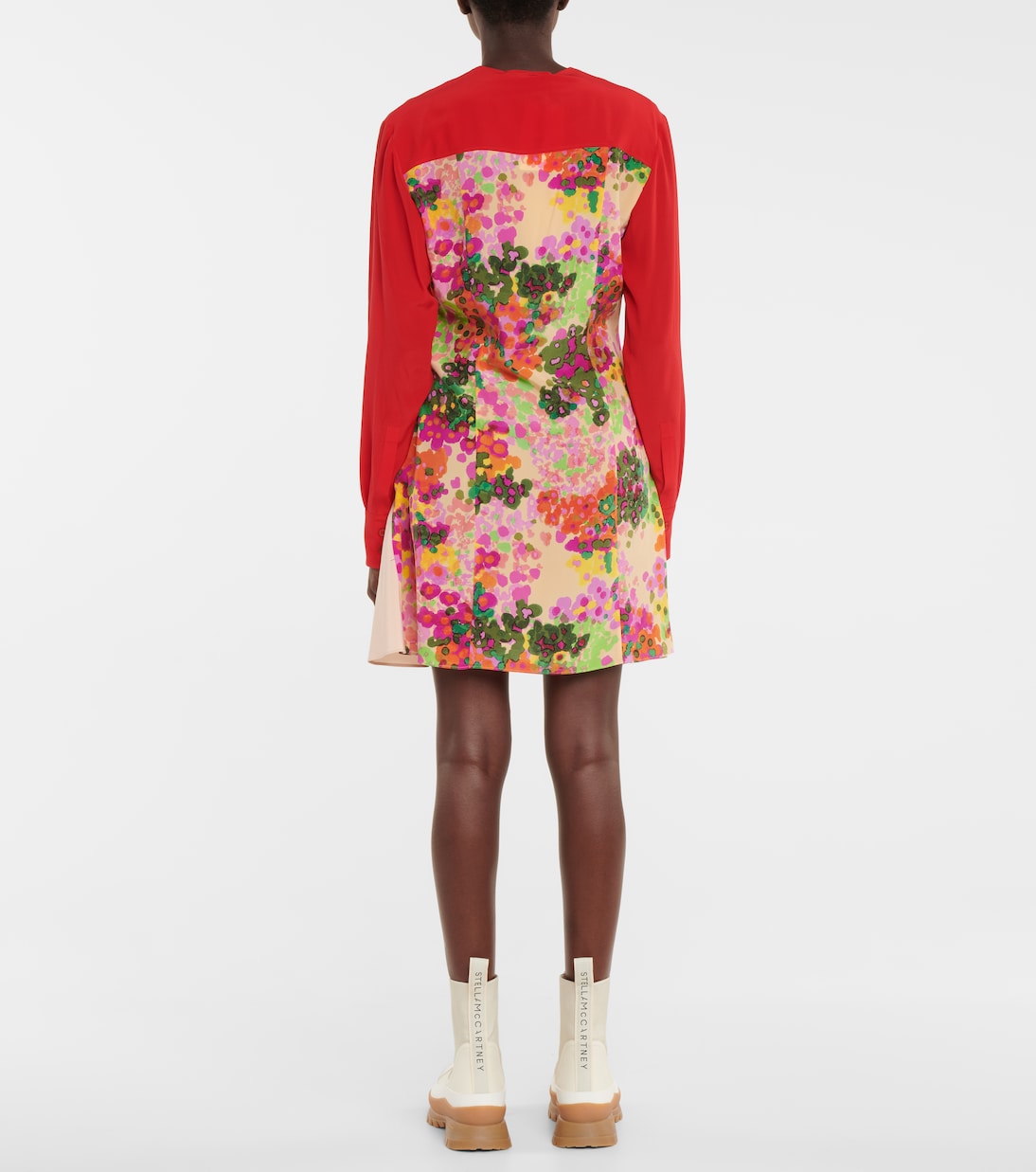 Bedrucktes Minikleid aus Seide | Stella McCartney
