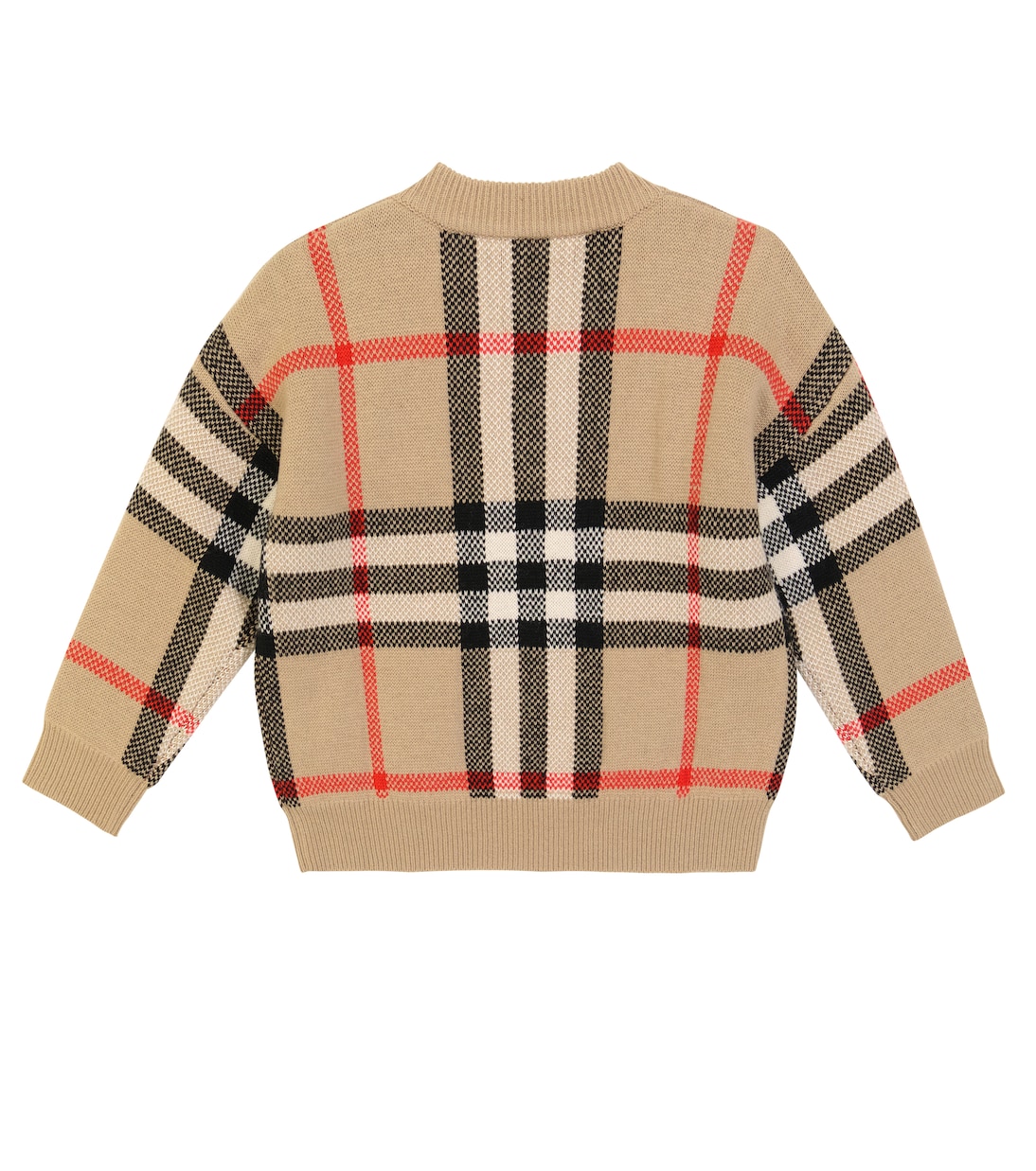 Denny checked wool and cashmere sweater | Burberry Kids
