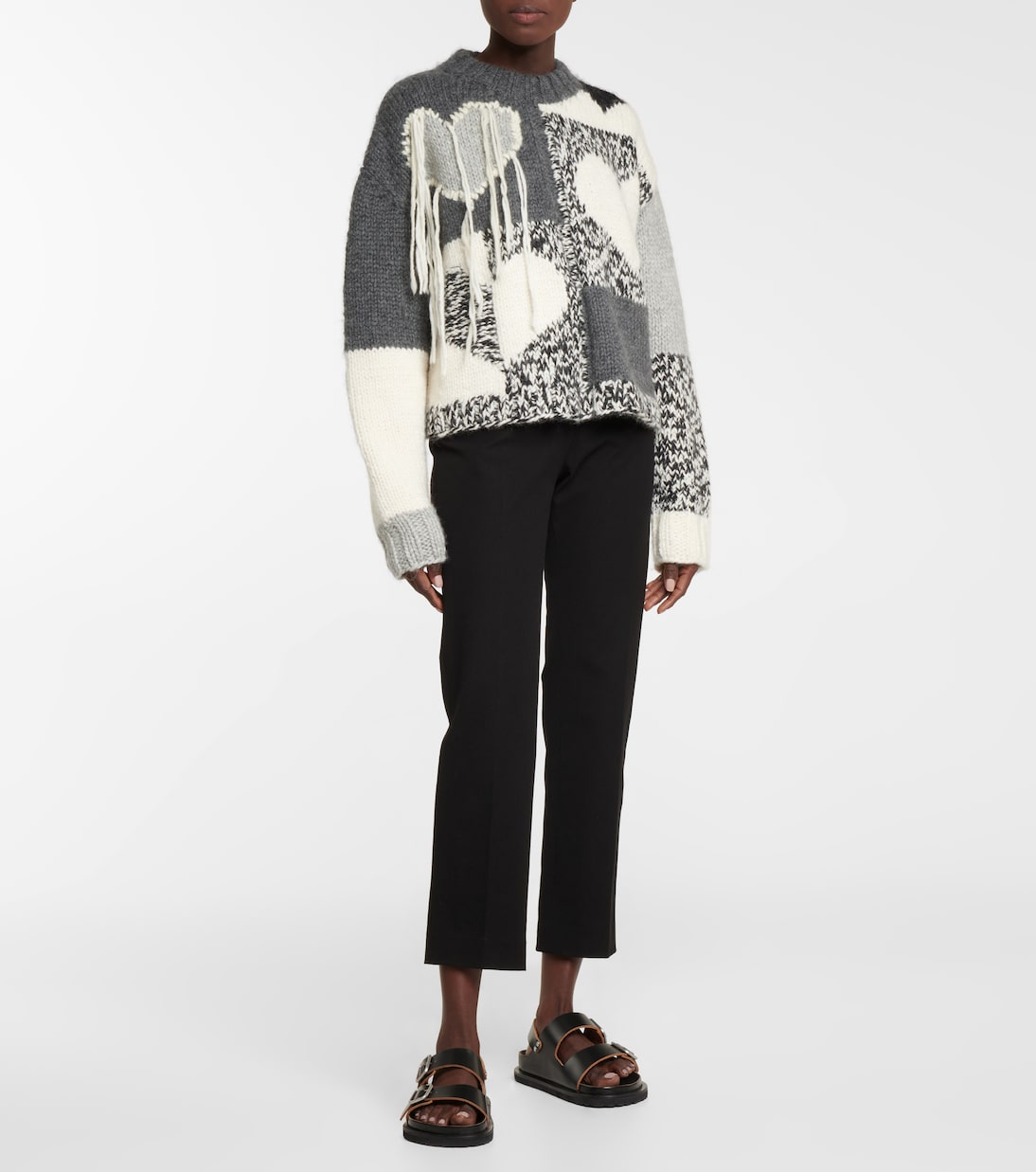 Intarsia wool-blend sweater | Joseph