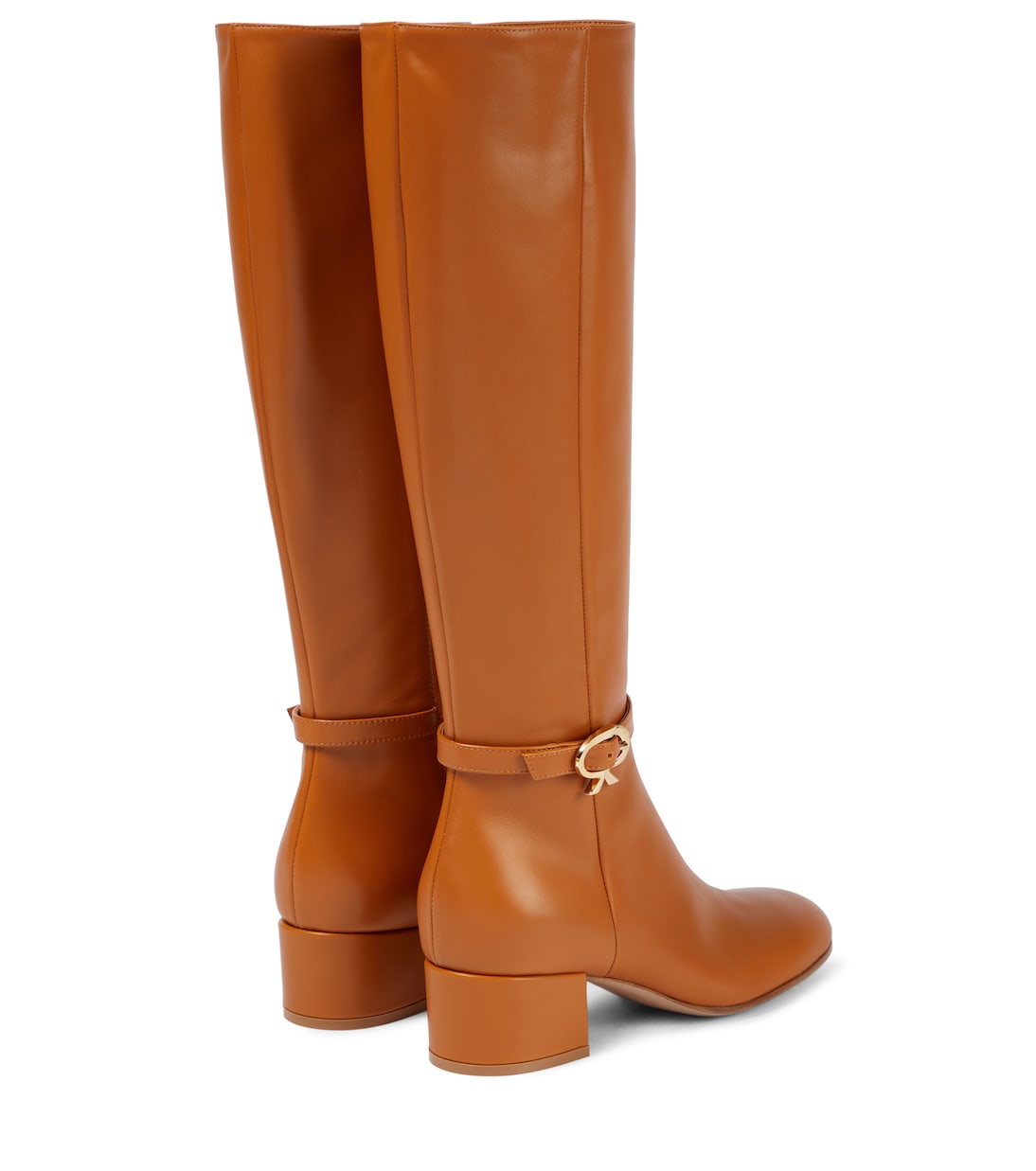 Botas altas de piel con lazo | Gianvito Rossi