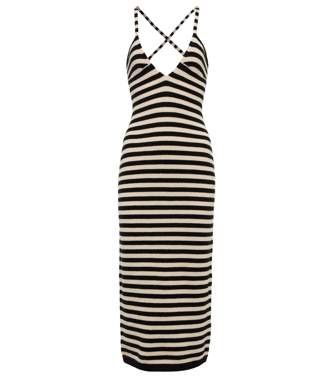 Georgia striped cashmere dress | Khaite