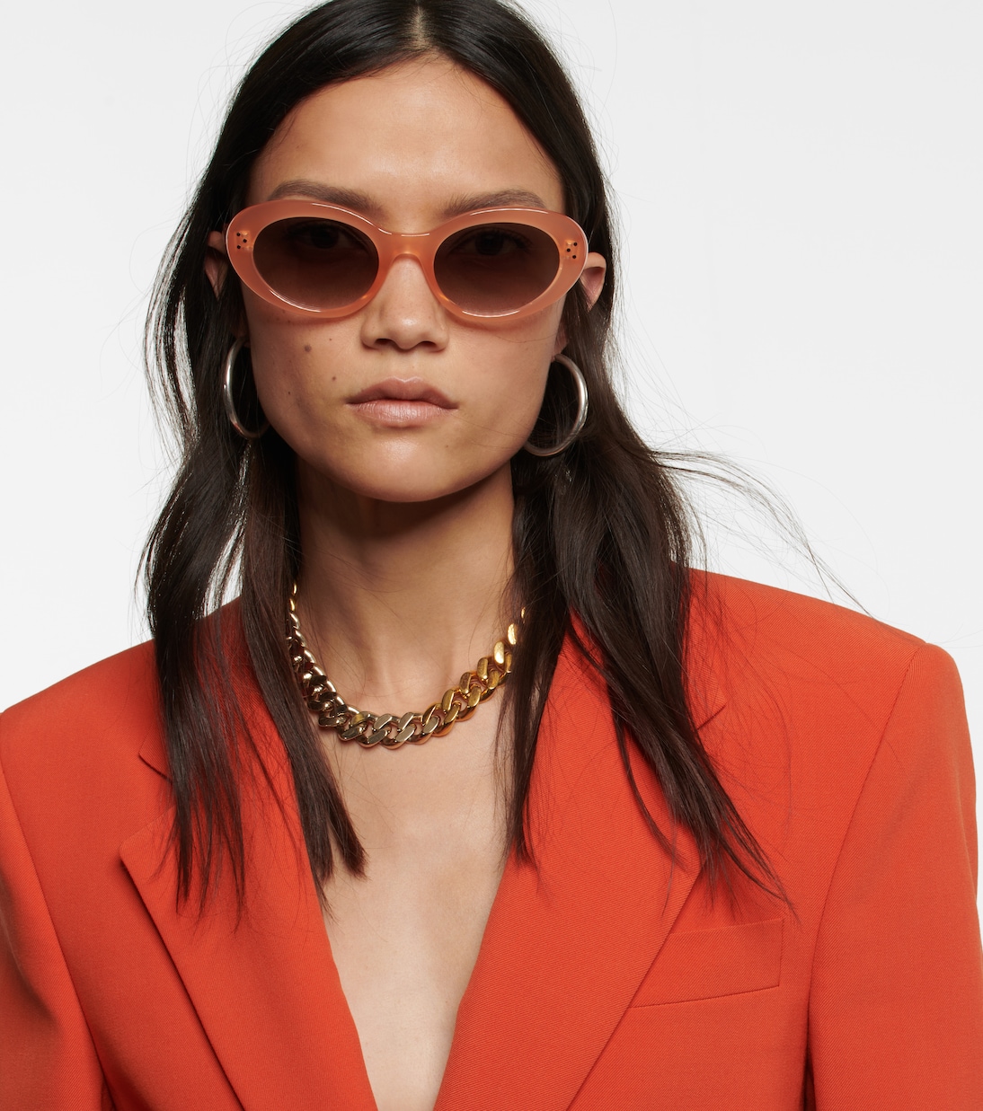 Lunettes de soleil Triomphe 01 en rose Celine Eyewear Mytheresa