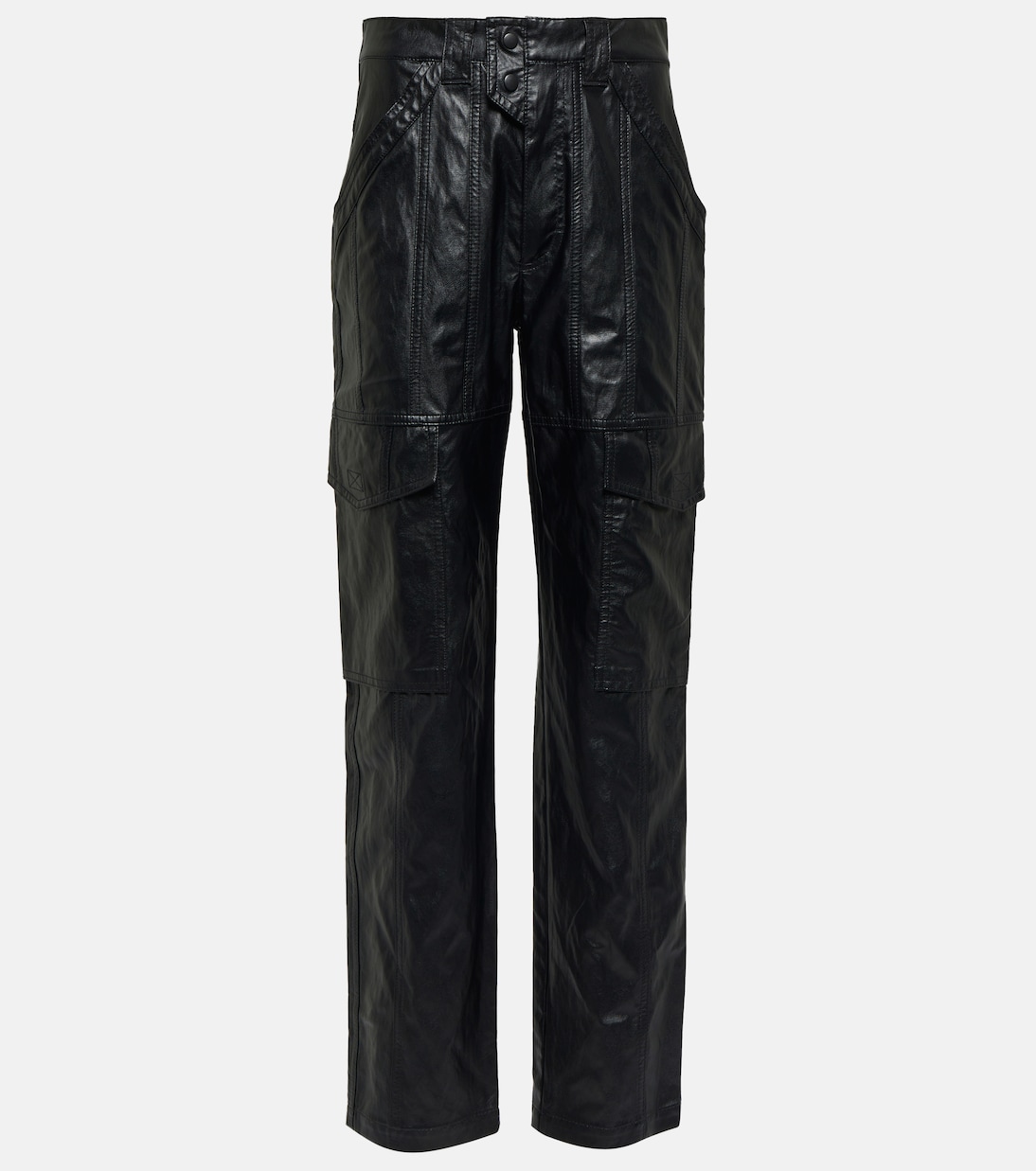 Cargohose Vayonili aus Lederimitat | Marant Etoile