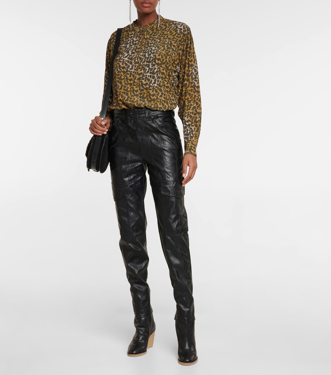Cargohose Vayonili aus Lederimitat | Marant Etoile