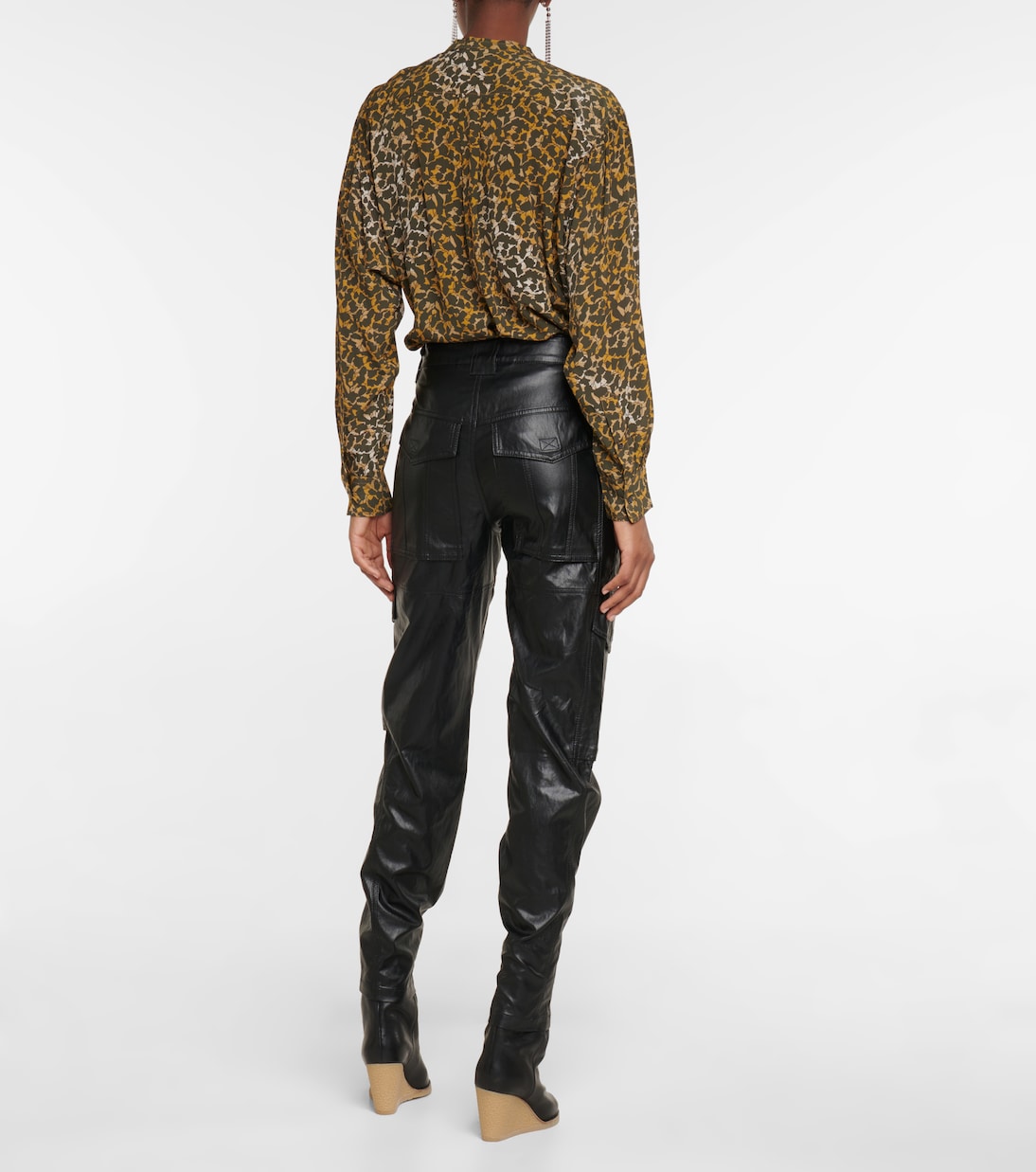 Cargohose Vayonili aus Lederimitat | Marant Etoile
