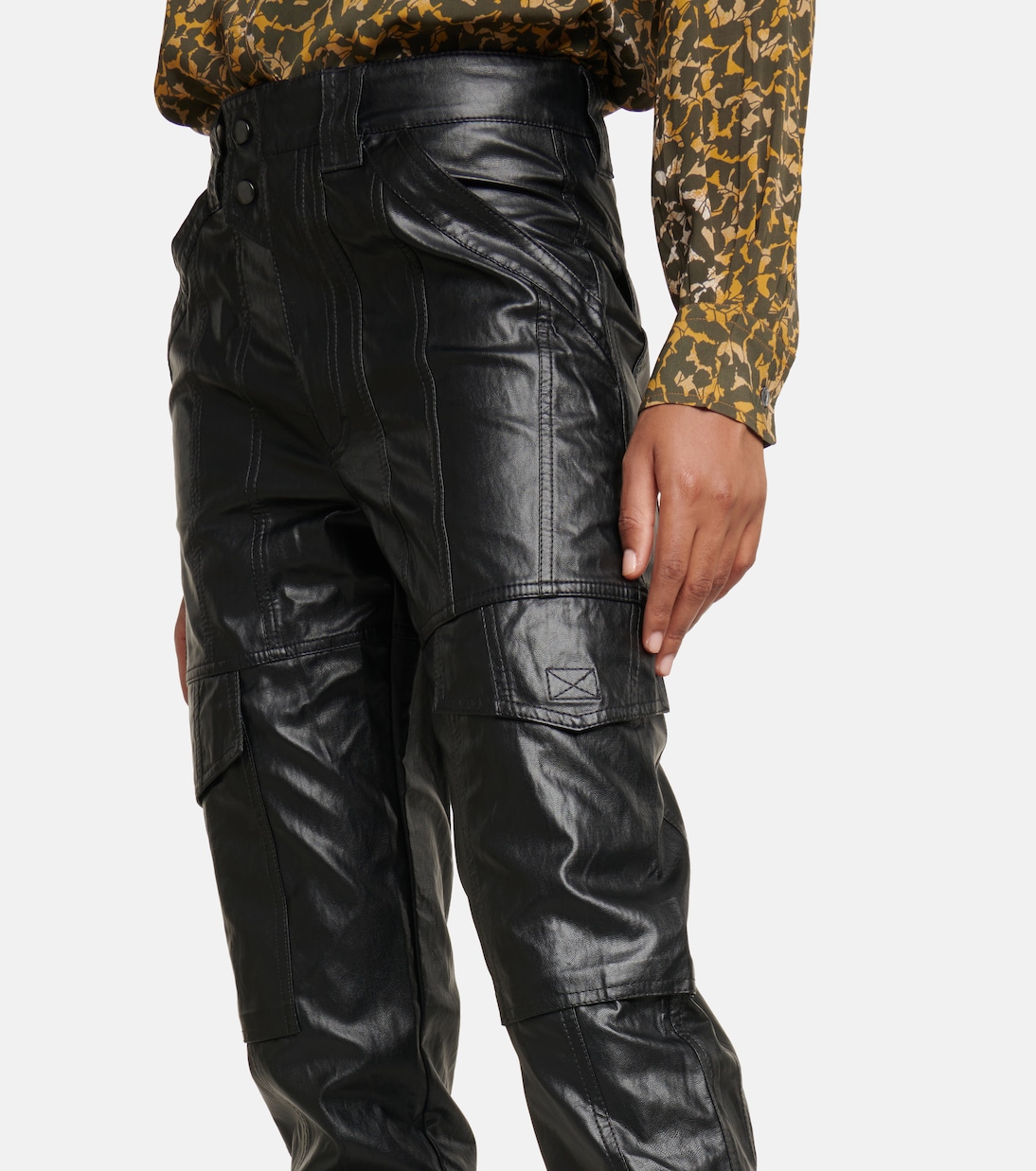 Cargohose Vayonili aus Lederimitat | Marant Etoile