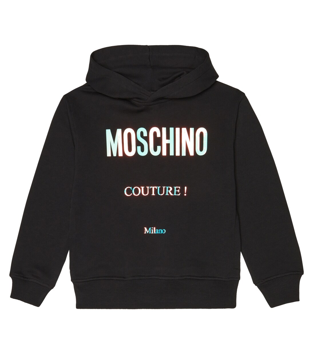 Logo cotton hoodie | Moschino Kids