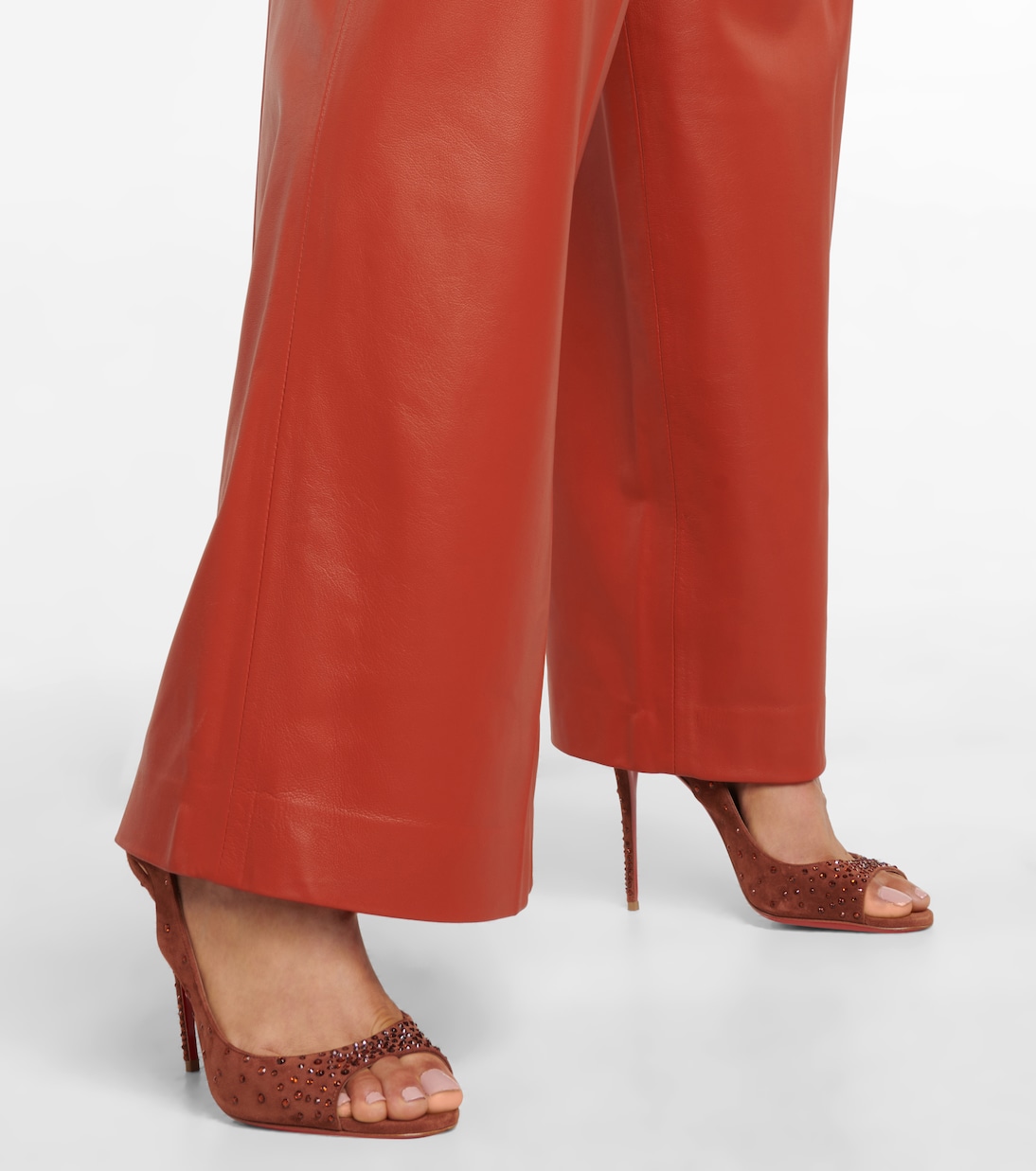 Nudes Degrachick suede sandals | Christian Louboutin