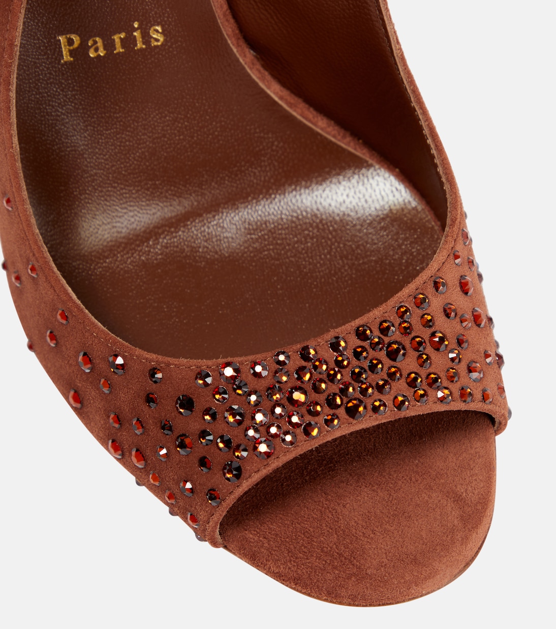 Nudes Degrachick suede sandals | Christian Louboutin