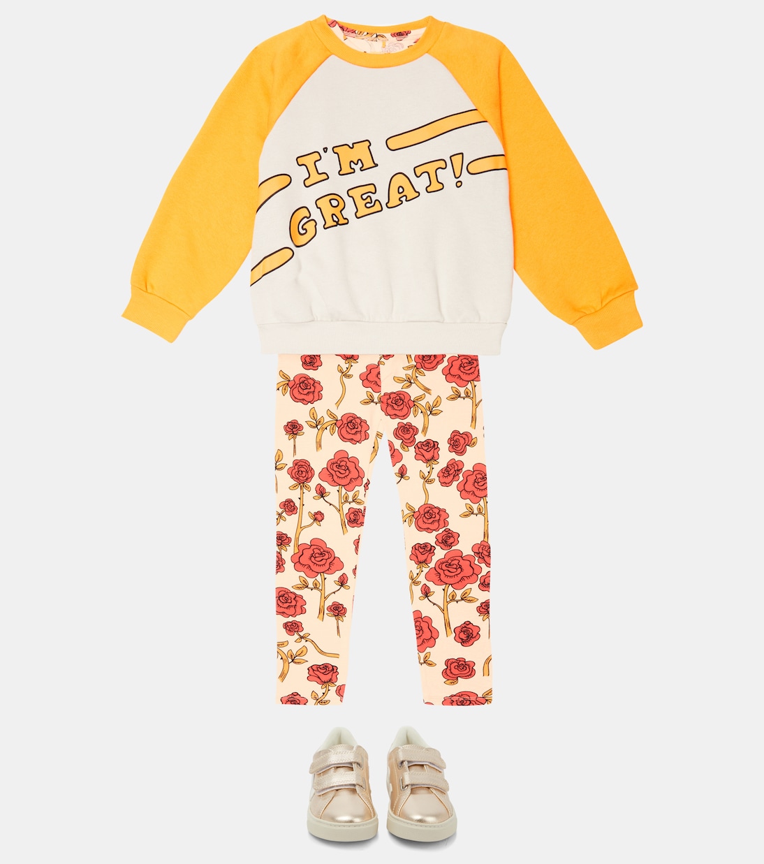 Printed cotton jersey sweatshirt | Mini Rodini