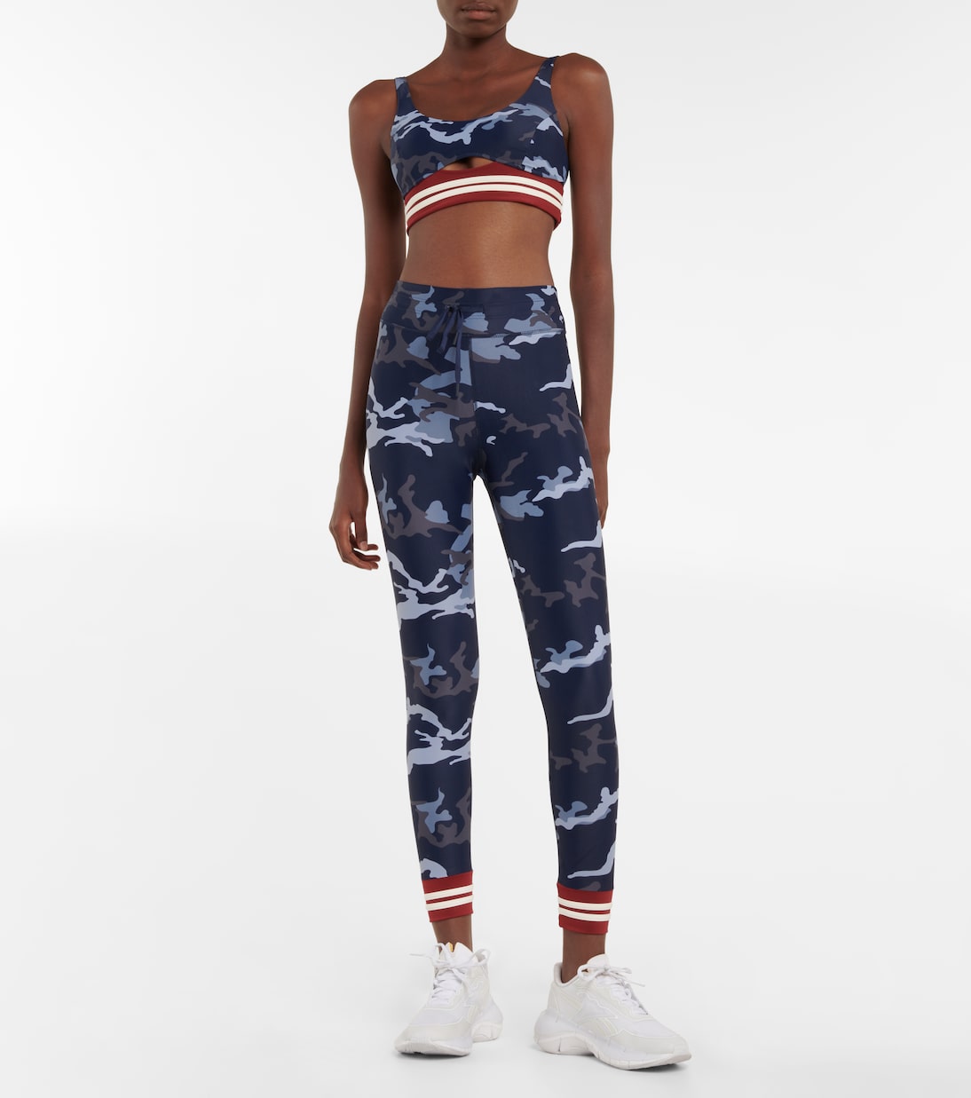 Leggings Marine de tiro alto cropped | The Upside