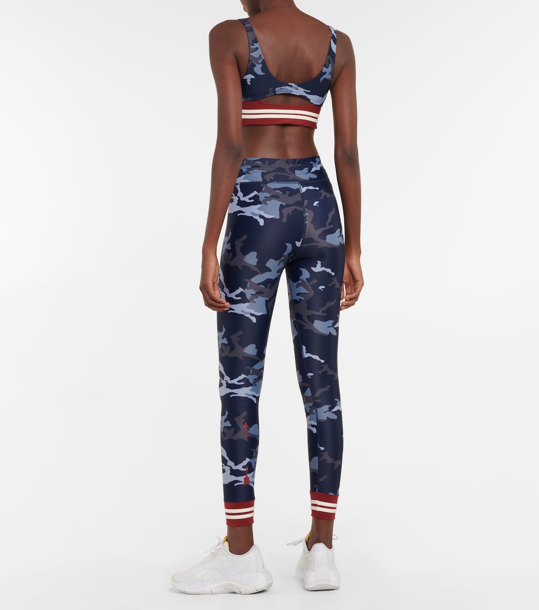 Leggings Marine de tiro alto cropped | The Upside