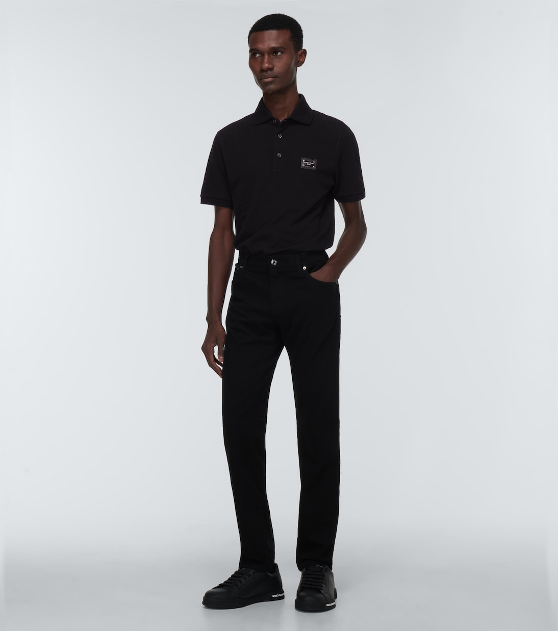 Polo en piqué de algodón | Dolce&Gabbana