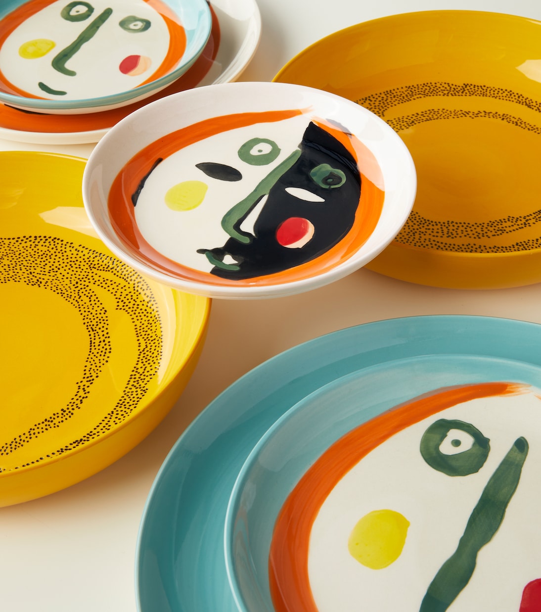 Feast Face 1 Medium set of 2 plates | Serax