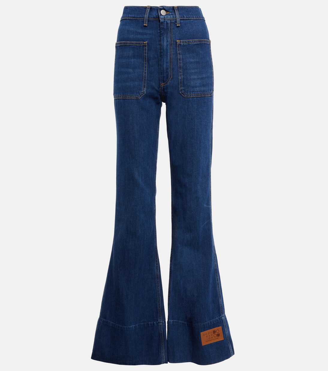Jeans acampanados en denim de tiro alto | Dodo Bar Or