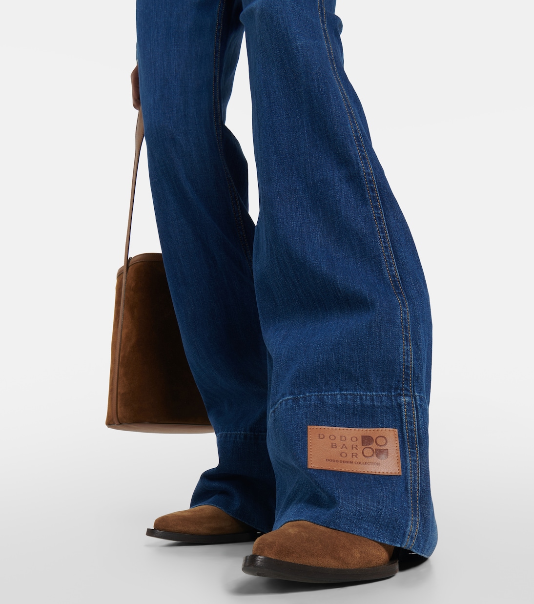 Jeans acampanados en denim de tiro alto | Dodo Bar Or