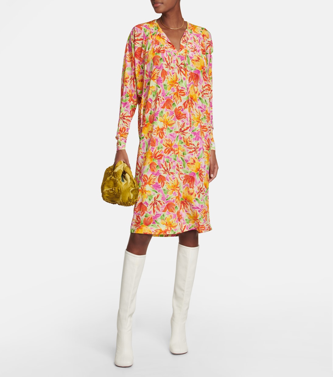 Robe à fleurs | Dries Van Noten