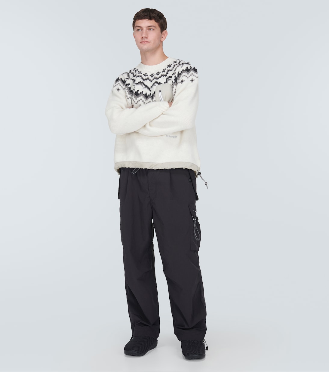 x Subu - Slippers a righe con imbottitura | And Wander