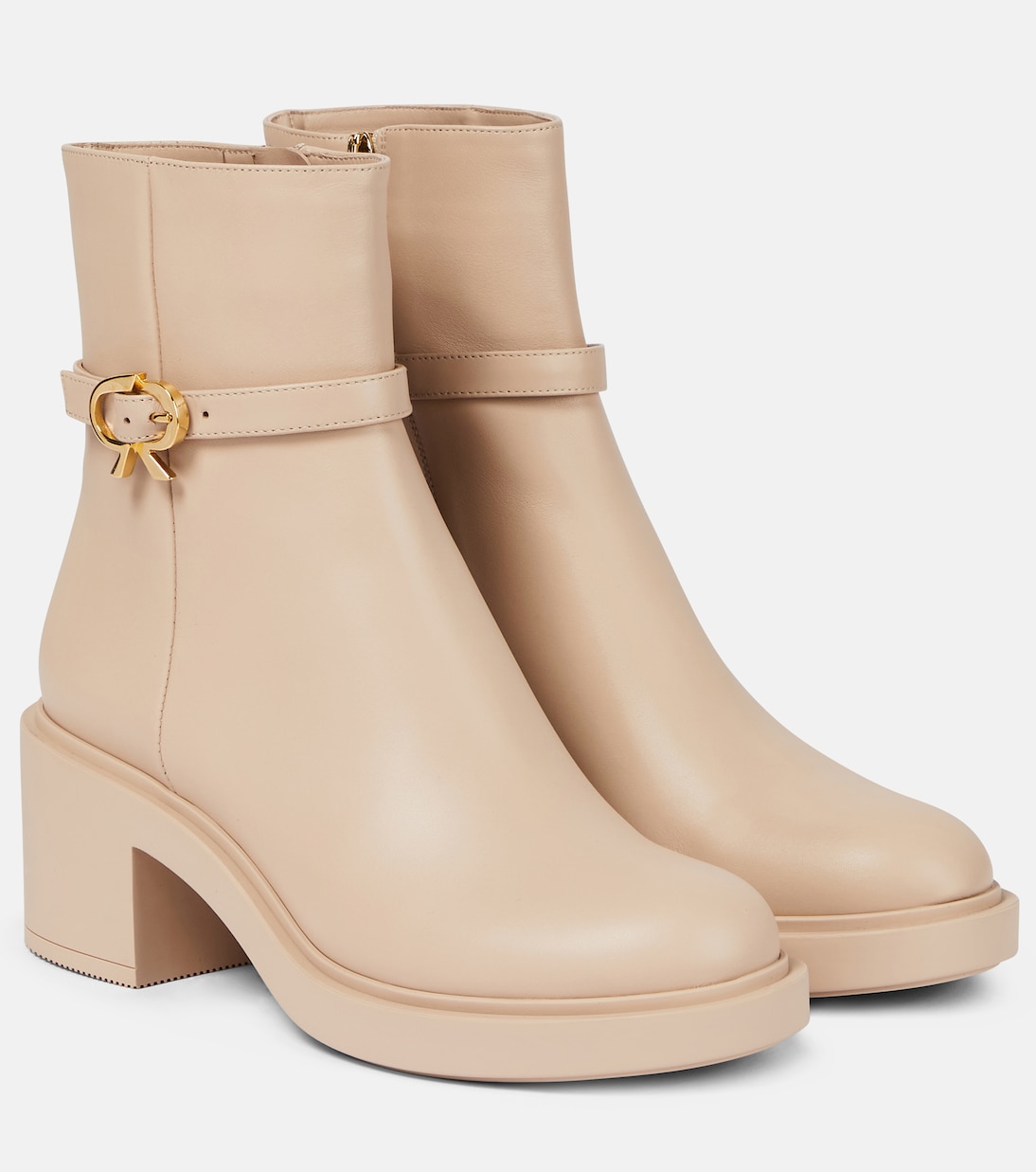 Ankle Boots Ribbon Dumont aus Leder | Gianvito Rossi