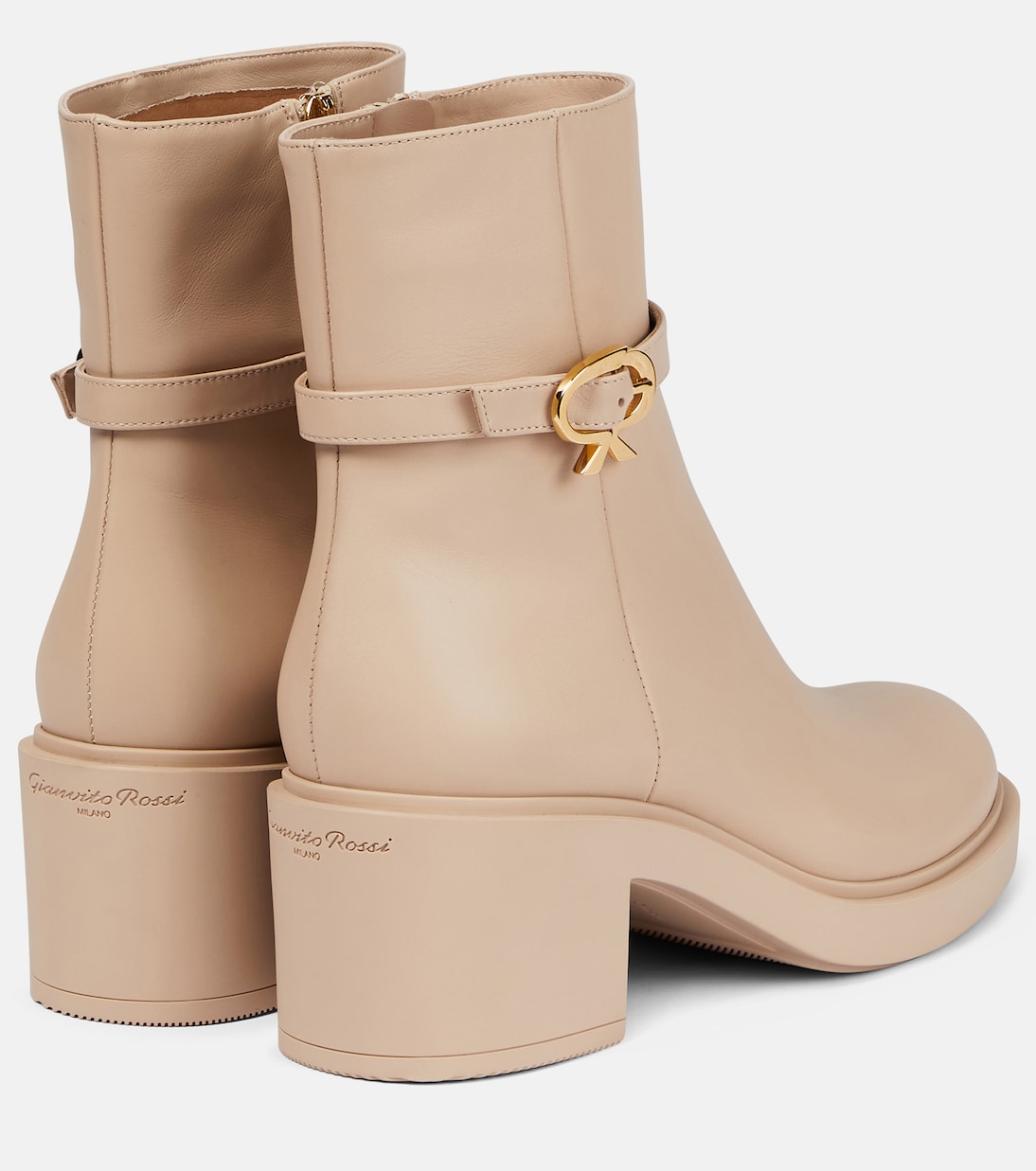 Ankle Boots Ribbon Dumont aus Leder | Gianvito Rossi