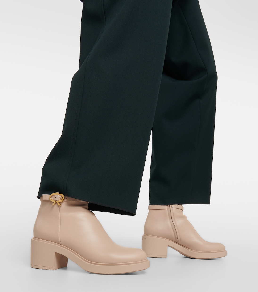 Ankle Boots Ribbon Dumont aus Leder | Gianvito Rossi
