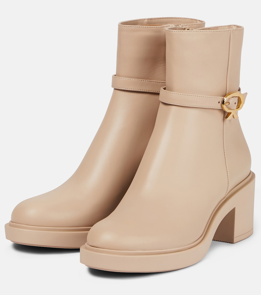 Ankle Boots Ribbon Dumont aus Leder | Gianvito Rossi