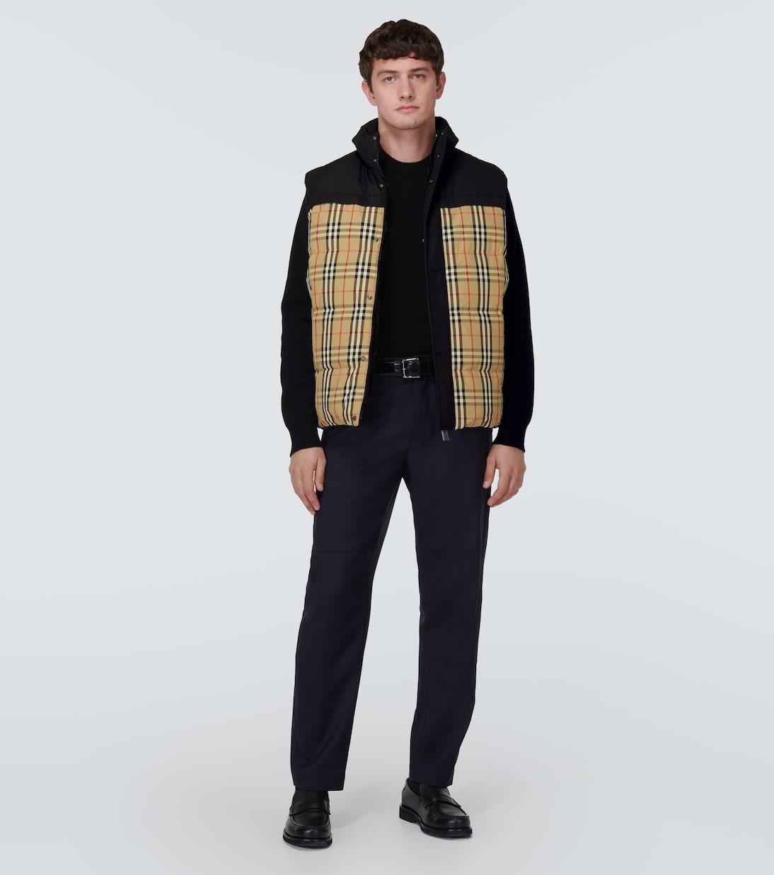 Burberry Check reversible down vest | Burberry