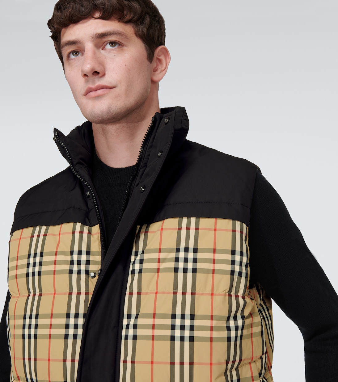 Burberry Check reversible down vest | Burberry