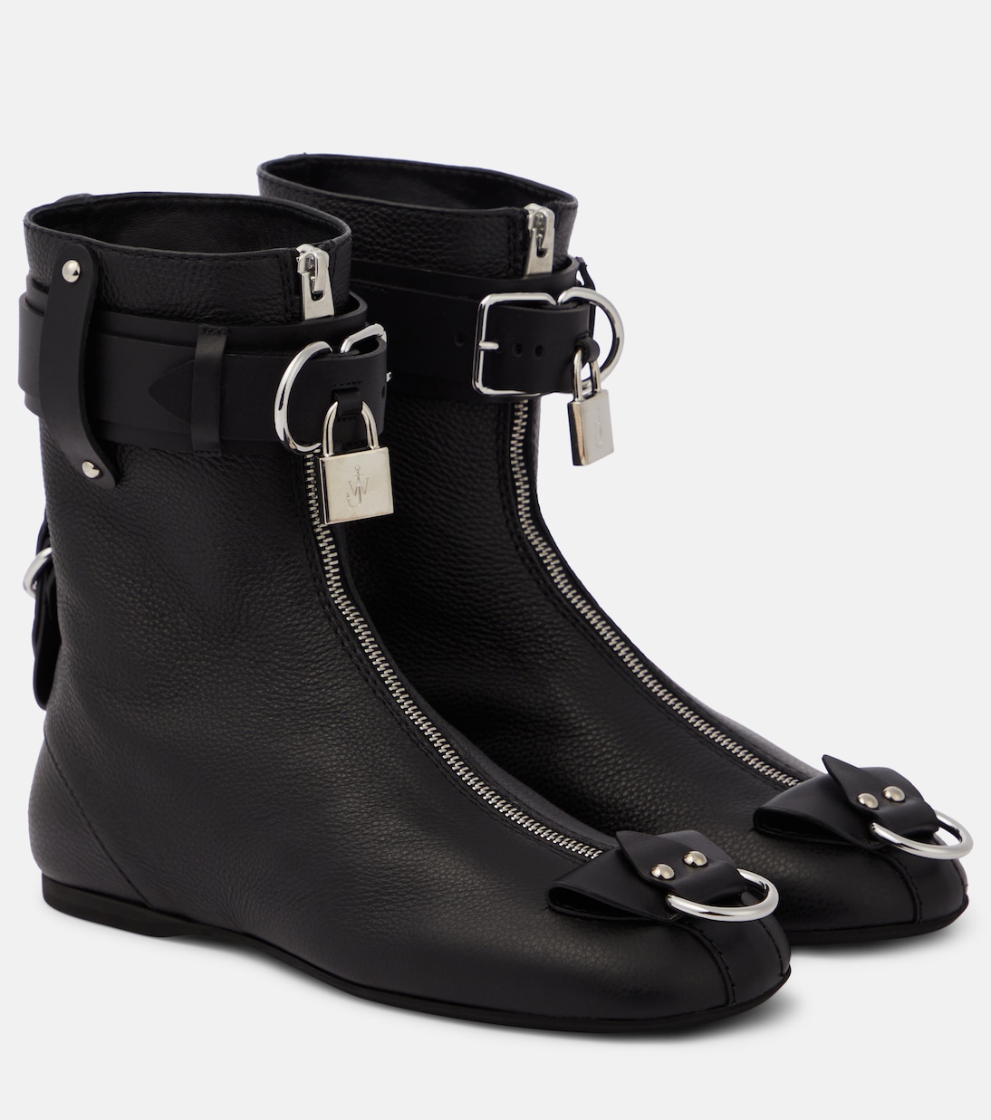 Lock leather ankle boots | JW Anderson