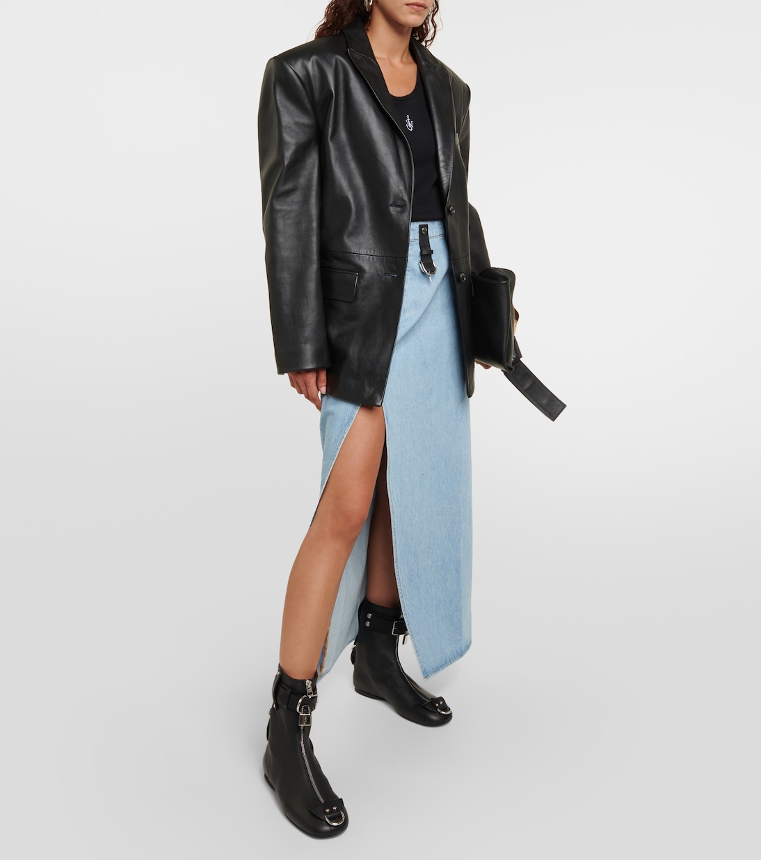Lock leather ankle boots | JW Anderson