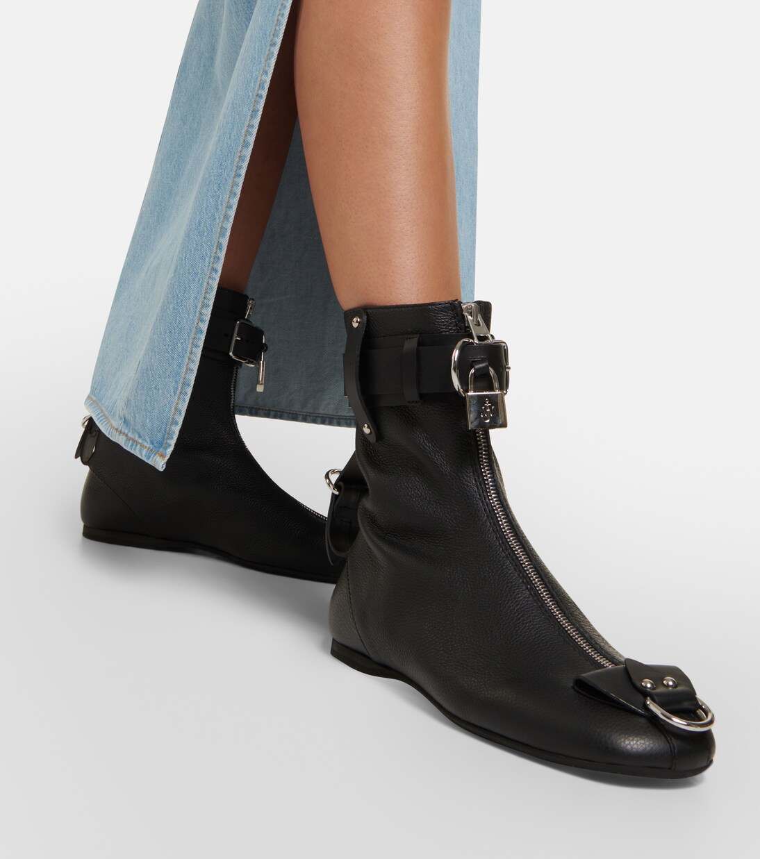 Lock leather ankle boots | JW Anderson