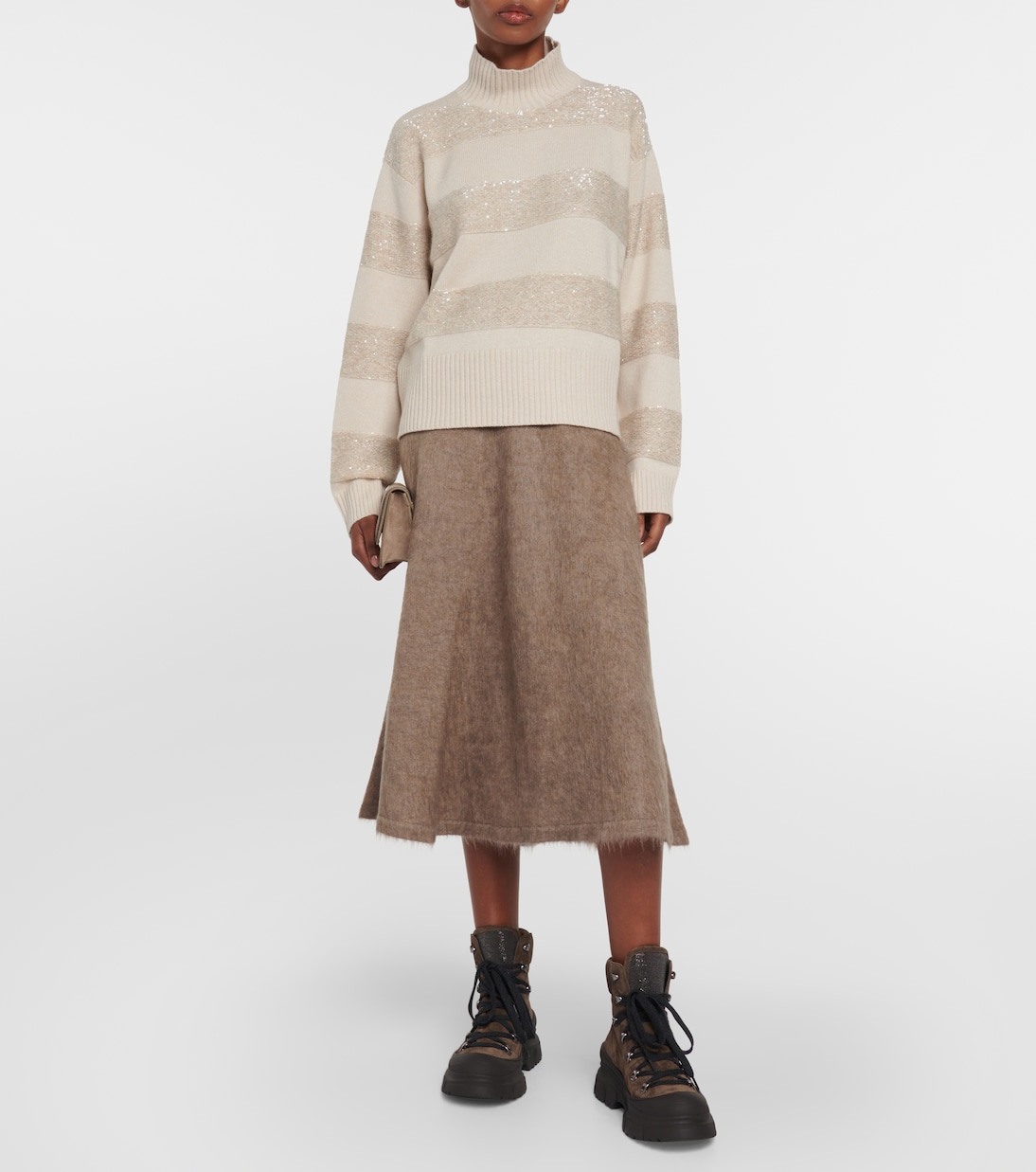 Pullover in lana, cashmere e seta | Brunello Cucinelli