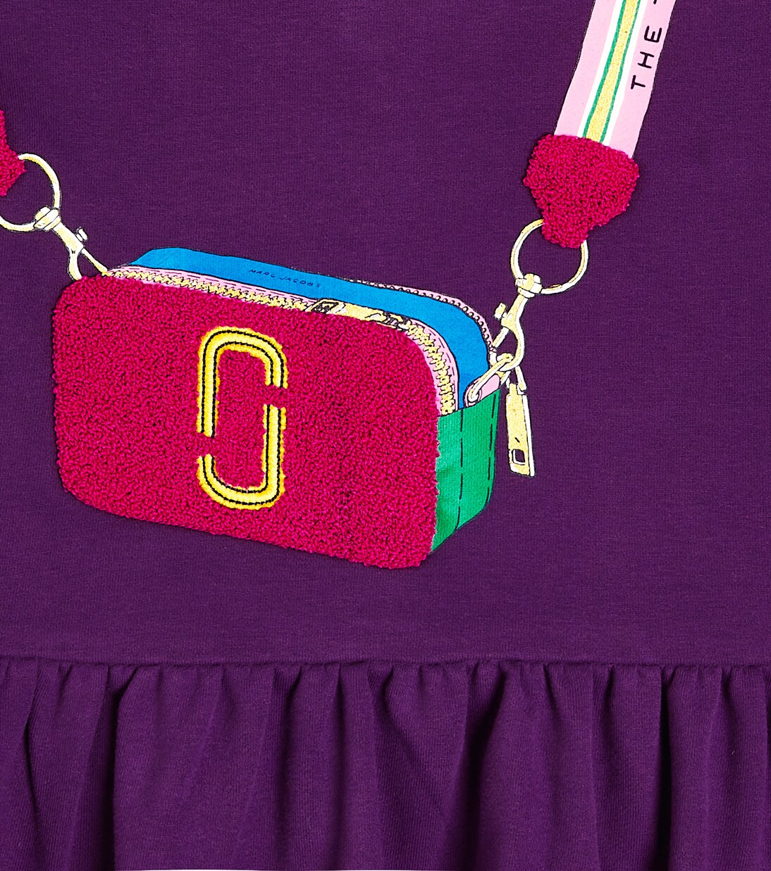 Abito in misto cotone con cappuccio | Marc Jacobs Kids