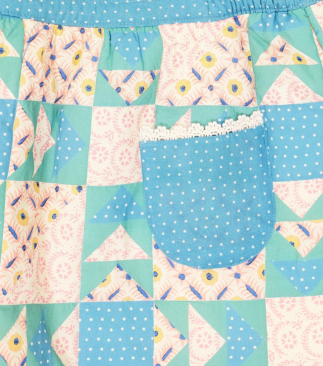 Vestido de algodón de patchwork | Louise Misha