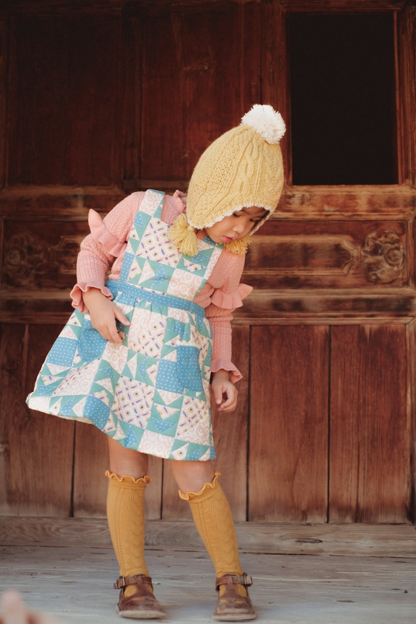 Vestido de algodón de patchwork | Louise Misha